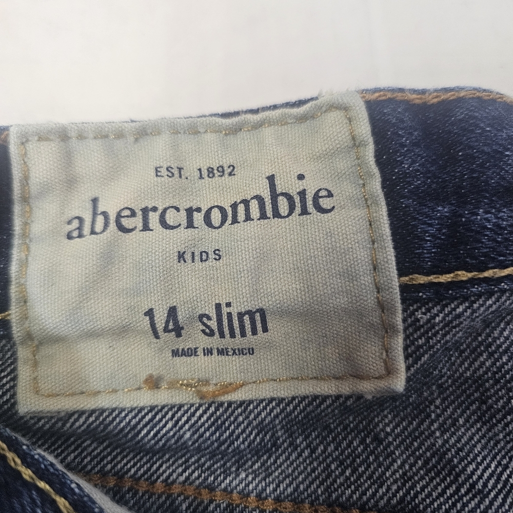 BOYS SIZE 14 SLIM ABERCROMBIE JEANS - Picture 4 of 8